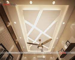 The recessed ceiling is a simple design with coved edges. Simple False Ceiling Design False Ceiling Design Ceiling Design Living Room Drawing Room Ceiling Design