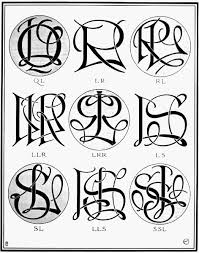 An individual monogram are usually designed with individual's last name in the center and the first and middle name initial respectively to the left and right of it in a relatively small size. The Project Gutenberg Ebook Of Monograms And Ciphers By A A Turbayne Monogram Letters Tattoo Lettering Fonts Letter L Monogram