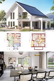 Klassisches Satteldach Haus Mit Erker Balkon Grundriss Offen 5 Zimmer 165 Qm Terrasse Mit Pool Haus Architektur Haus Grundriss Architektur Haus Design