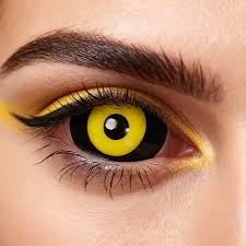 Image result for black sclera contacts