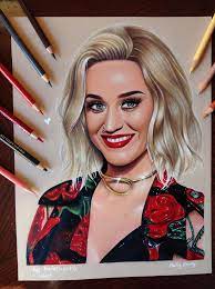 Katy Perry Drawing | Katy Perry, Celebrity Drawings, Skin Color Palette