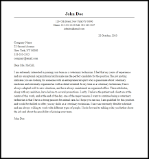 Cover Letter Template Veterinary Technician Resume Format Cover Letter For Resume Cover Letter Sample Job Cover Letter