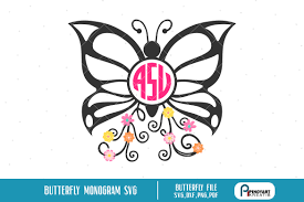 Download Butterfly Monogram Svg Entire Alphabet Initial Png Paper Party Kids Scrapbooking Delage Com Br