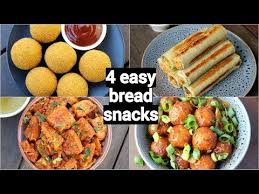 4 Easy Quick Bread Snacks Recipes Quick Evening Snacks With Leftover Bread Youtube Bread Snacks Recipe Bread Snacks Recipes
