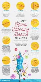 8 Basic Hand Stitching Techniques Every Sewer Should Learn Hand Stitching Techniques Sewing Basics Stitching Techniques