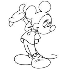 The free printable disney coloring pages can be used to create your own disney coloring book. Mickey Mouse Coloring Sheet Colouring Pages For Kids Drawing With Crayons