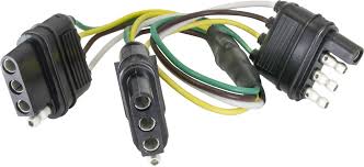 The most common wire thickness for a trailer is 16 gauge, but i bought thicker wiring for added durability. 4 Flat To Dual 4 Flat Splitter U Haul