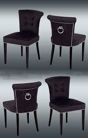Eichholtz Key Largo Studded Dining Chairs In Charcoal Cashmere Dining Chairs Chair Chair Design