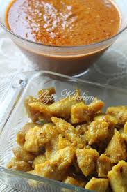 Azie Kitchen Kuah Kacang Dan Sate Ayam Goreng Resep Masakan Malaysia Ayam Goreng Kacang