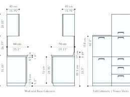 standard kitchen cabinet dimension
