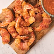 They cook so quickly, it's a light meal, and if they're frozen, they only take a few minutes to thaw out. Zesty Bacon Wrapped Shrimp Zatarain S