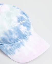 Use the lightest dye color to fill in the final section (the back) of the hat. Womens Tie Dye Baseball Cap In White Superdry