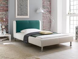Bett 140x200 ikea italia zuhause. Polsterbett Falo 140x200 Cremeweiss Petrol Designerbett Singlebett Bett Expendio