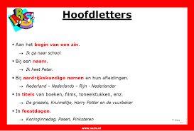 Hoofdletters Taal Taal Posters Grammatica