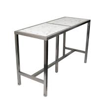 Bar tables are not just specific tables meant to be used in bars as the name suggests. High Bar Table Marble Style Top