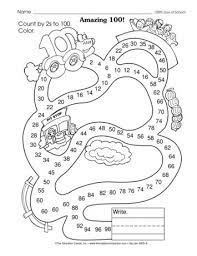 Save This Math Worksheet For The 100th Day Of School Counting By Twos To 100 A Freebie From Themailbox Holiday Math Worksheets Math Worksheets 100th Day