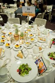 Fundraising Event Table Decor Preplated Salads And Desserts Corporate Events Decoration Event Table Fundraising Events