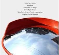 FLYIFE Miroir de Circulation Convexe, Miroir de Sécurité Convexe Pour  Autoroute En Montée Et En Descente, Miroir Tournant En Bord de Route/-/45Cm  : ...