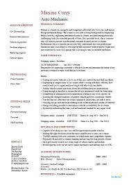 auto mechanic resume template, cv