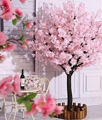 Chic Vicwin One Artificial Cherry Blossom Trees Handmade Light Pink Tree Indoor Outdoor Home Offi Artificial Cherry Blossom Tree Cherry Blossom Tree Pink Trees