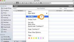 Swipe upwards with two fingers on your mac's trackpad or press the up arrow next to the finder window that appears in order to navigate to a time before you deleted the file. How To Retrieve Deleted Files From The Trash In Macbook Robertmartin011 S Blog
