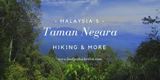 Do you see yourself trekking through jungles and uncovering exotic species on a wildlife trail in borneo, or hiking up mount kinabalu, malaysia's highest peak? Taman Negara Hiking Guide Budget Bucket List