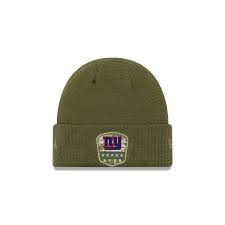 Nfl new york giants men's raised ots cuff knit cap, team color, one size. New York Giants Salute To Service Cuff Knit Hats New Era Cap