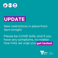 Oct 18, 2020 · update: Vicgovdh On Twitter From 5pm Tonight The Following Restrictions Will Be In Place In Victoria The Limit Of People Gathering In The Home Will Be Reduced To 15 From 30