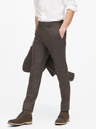 Br monogram gray pinpoint italian wool suit trouser. Banana Republic Tweed Slim Tapered Donegal Suit Pant In Brown For Men Lyst