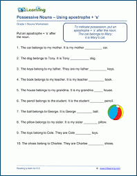 At this level, children can start to compose their own. Grade 1 Nouns Worksheets K5 Learning