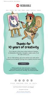 How to make redbubble designs that  sell  canva t shirt & sticker tutorial for passive income 2020. 10 Years Birthday Email From Redbubble Emailmarketing Email Marketing Birthday Gifts Birthday Email Case Stickers Sticker Wall Art