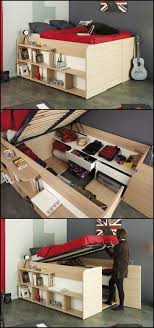Need Extra Storage In The Bedroom But Don T Have The Floor Space For Cabinets This Bed Proves That The Space Under Your Bett Lagerung Bett Zimmer Einrichten