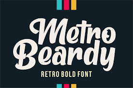 Download Metro Beardy Font By Figuree Studio Creative Fabrica SVG Cut Files