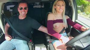 Classy Babe Posing In A Luxurious Sports Car