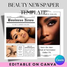 Newspaper Template Esthetician