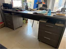 Desk H73cm x W80cm x L200cm 3 Drawer H58cm x W48cm x D48cm Cupboard H115cm  x W90cm x D42cm