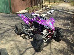 Yamaha Yfz 450 Purple Leopard Print Atv Graphics Kit Kit By Fireblade Graphics And Signs Like Us On Fac Yamaha Raptor 700 Purple Leopard Print Purple Leopard