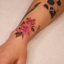 See more of rose pink tattoo on facebook. Single Needle Pink Rose Tattoo On The Wrist