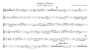 Tonari No Totoro My Neighbour Totoro Sheet Spartito Spartiti Per Flauto Canzone Totoro