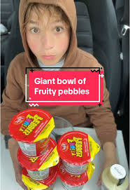 Giant Bowl of Fruity Pebbles Mukbang Experience
