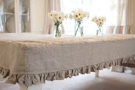 Tablecloth Made From Flax Linen And Lined With Cream Muslin To Help Give It Shape Small Piping Surround This Table On The Top An Home Fitted Tablecloths Decor