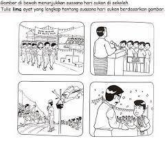 Aku nggak bisa ikut karena ada kegiatan sekolah yang nggak bisa aku tinggalin. Free Worksheet On Bina Ayat Dan Ulasan Bloomslearning My Facebook