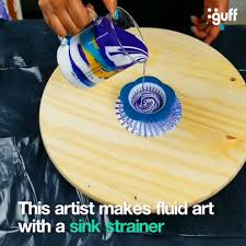 Kitchen sink drain stopper sizes. Guff Uk This Artist Makes Fluid Art With A Sink Strainer Facebook