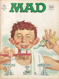 The animated version of the classic humor magazine satirizes current pop culture. Mad Magazine Cover Mad Magazine Magazine Cover Mad