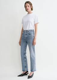 Classic cut denim worn blue – TOTEME