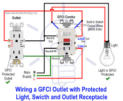 How to install gfci outlet with light switch. Wiring A Gfci Combo Switch Outlet Electrical Technology Facebook