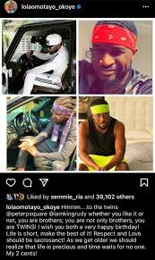 Check spelling or type a new query. Lola Omotayo Okoye Paul Okoye Bash Peter Okoye Wife Lola Omotayo Wey Call For P Square Twins To Reunite Bbc News Pidgin