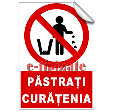 Dedeman indicator pastrati curatenia creative sign, pvc. PÄƒstraÈ›i CurÄƒÈ›enia