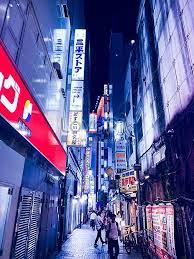 طوكيو شارع الليل tokyo night tokyo street