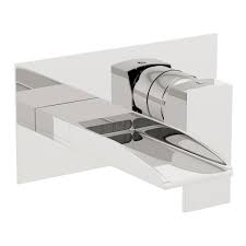 Exposed shower wall taps & mixers; Mode Cooper Waterfall Wall Mounted Bath Mixer Tap Victoriaplum Com